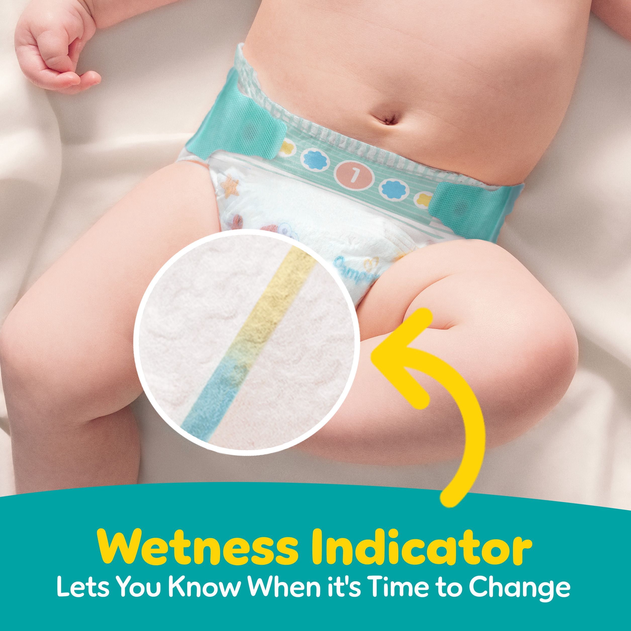 Pampers Baby Dry Ultra Couches, Taille (- lbs