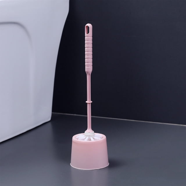 Birdeem Brosse de Nettoyage de Toilette avec Base Ensemble Rose