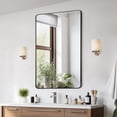 thumbnail image 1 of Square Wall Mounted Mirror 30" x 48" Mirror with Aluminium Alloy Frame, 1 of 9