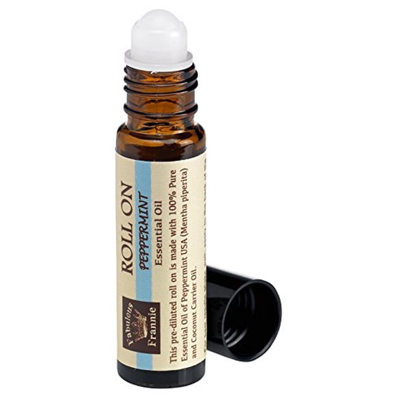 Fabulous Frannie Huile Essentielle de Menthe Poivrée Roll-On 10 ml Faite avec de l'Huile Essentielle Pure