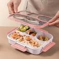 thumbnail image 1 of LSLJS Border Student Bento Box Children Sealed Fruit Box Salad Box Work Microwave Lunch Box Chopsticks Dip Container Cute Kids Bento Lunch Box, 1 of 7