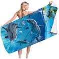thumbnail image 1 of LSLJS Beach Towel Summer Beach Essentials Beach Towels Marine Animals Beach Towel Microfiber Double-sided Velvet Turtle Octopuss Beach Towel Swimming Bath Towel Versatile Beach Towel, 1 of 2