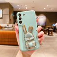 thumbnail image 1 of Elevate Your Phone With A Cute Rabbit Stand & Soft Silicone TPU Phone Holder: Protective Case For Samsung Galaxy S23/S22/S21/Plus/Ultra/FE, 1 of 5