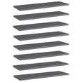 thumbnail image 1 of vidaXL Bookshelf Boards 8 pcs High Gloss Grey 60x20x1.5 cm Engineered Wood, 1 of 4