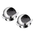 thumbnail image 2 of jifeng 2x Round Wall Vent Outside Cap Built in Fine Mesh for Kitchen Fans Versatile For 200mm Pipe, 2 of 9