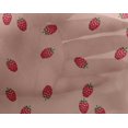 thumbnail image 4 of oneOone Georgette Viscose Fabric Raspberry Fruit Printed Craft Fabric BTY 42 Inch Wide, 4 of 4