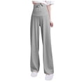 thumbnail image 2 of RXIRUCGD Vêtements de Maternité d'Été Jupe Évasée Ample Col Rond Femme Enceinte, Gris, Taille : L, 2 of 3