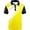 Yellow, variant on Adult Polo T Shirts for Men Short Sleeve Button Polo Tees Slim Fit White Mens Dress Shirts