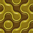 thumbnail image 1 of Ahgly Company Machine Washable Indoor Square Transitional Dark Bronze Brown Area Rugs, 4' Square, 1 of 7