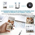 thumbnail image 3 of Mini Spy Camera with Audio,1080P HD Smart Home Camera with Night Vision,with Cell Phone Wireless WiFi Camera,for Home/Office/Car, 3 of 8