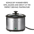 thumbnail image 4 of Kenmore Programmable 7 QT (6.6L) Slow Cooker and Dipper, Black Silver, 4 of 10