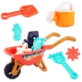 thumbnail image 1 of pdqouc 6-Pieces Beach Toy Sand Set with Bucket, Shovel, Rake and Molds, Complete Sandcastle Building Kit for Outdoor Sandpit Play, Perfect Summer Gift for Boys and Girls, 1 of 9