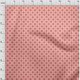 thumbnail image 4 of oneOone Cotton Flex Peach Fabric Asian Ornamental Tile Craft Projects Decor Fabric Printed By The Yard 40 Inch Wide, 4 of 4