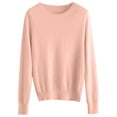 thumbnail image 4 of 2025 Chandail à Col Rond pour Femmes, Long, Doux, Chandails Molletonnés, Chandail, Couleur Unie, Long, Tenues Différentes, 4 of 4