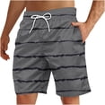 thumbnail image 1 of Soki Beach Casual Shorts for Men Striped Shorts on Clearance, 1 of 5