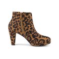 thumbnail image 3 of Unique Bargains Women's Side Zip Low Platform Block Heel Ankle Booties, 3 of 8