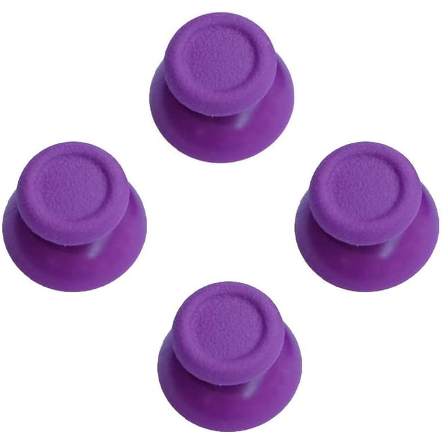 2 Pairs Thumbsticks Analog Thumb Sticks for Sony Playstation Dual Shock 4 PS4 Controller,fits Xbox One Controller (Purple)