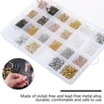 thumbnail image 4 of 2500Pcs Jewelry Making Kit Jewelry Accessory Kit For Jewelry Making With Pliers Ear Hooks Ear Plugs Diy Set Repair Tools For Beginners, 4 of 8