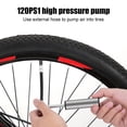 thumbnail image 4 of Portable Bicycle Mini Inflator | High Pressure Bike Pump | 120 PSI | Aluminum Alloy | Multi-Sport Ball Inflator | Flexible Hose | Compact Cycling Accessory | 5.71 Inches | For Bikes, 4 of 6