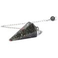 thumbnail image 2 of Angelstones Natural African Bloodstone Gemstone Rock Crystal Hexagonal Pointed Reiki Chakra Pendant Pendulum, 2 of 3