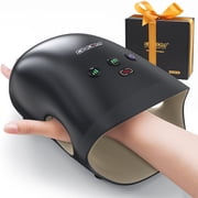 CINCOM Cordless Hand Massager with Heat and Compression for Arthritis and Carpal Tunnel, Black
