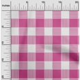 thumbnail image 1 of oneOone Polyester Lycra Pink Fabric Gingham Check Sewing Material Print Fabric By The Yard 56 Inches Wide, 1 of 4