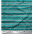 thumbnail image 1 of Soimoi Modal Satin Fabric Stripe & Arrow Block Printed Craft Fabric by The Yard 42 Inch Wide, 1 of 3