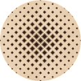 thumbnail image 1 of Ahgly Company Tapis Rond Lavable en Machine Intérieur Transitionnel Bronze Brun, 4 Pieds Rond, 1 of 7
