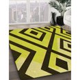thumbnail image 3 of Ahgly Tapis d'Intérieur Lavable en Machine Carré Transitionnel Marron Chocolat, 5 Pieds Carré, 3 of 7