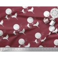 thumbnail image 2 of Soimoi Viscose Chiffon Fabric Bamboo Tree,Moon & Stork Bird Printed Fabric 1 Yard 42 Inch Wide, 2 of 3