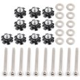 thumbnail image 1 of 10pcs REPAIR KIT Star nuts 1/4-20 screws For 1" OD tube Threadless Forks, 1 of 10