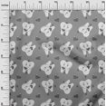 thumbnail image 3 of oneOone Cotton Poplin Gray Fabric Asian Kawaii Rabbit Sewing Craft Projects Fabric Prints By Yard 42 Inch Wide, 3 of 4