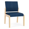 thumbnail image 1 of Pemberly Row Chaise d'Appoint Sans Accoudoirs pour Réception, Cadre en Bois, Bleu, 1 of 5