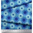 thumbnail image 2 of Soimoi Poly Georgette Fabric Check Tie-Dye Printed Craft Fabric by the Yard 52 Inch Wide, 2 of 3
