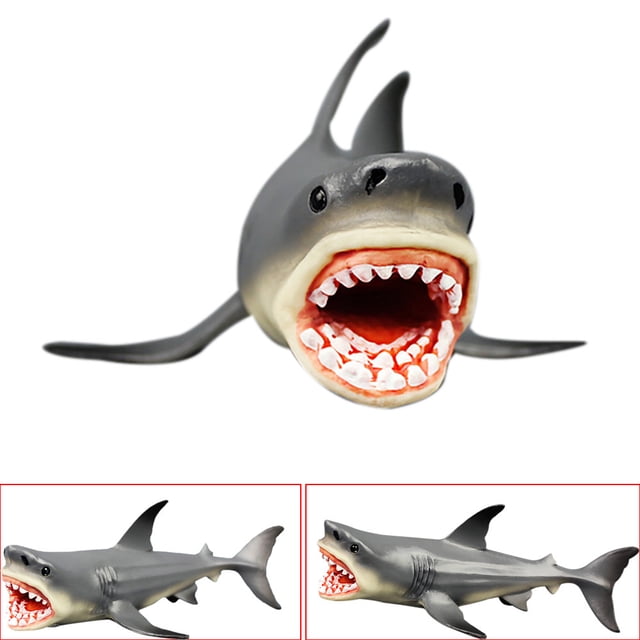 PVCS Megalodon Prehistoric Shark Ocean Education Animal Figure Model Kids Toy Gift
