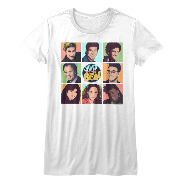 T-Shirt Blanc pour Femme Saved By The Bell Savedbtb S