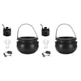 thumbnail image 4 of yingyy Halloween Witch Cauldrons Fog Maker Spooky Mist Effect Festive Decorations Safe To Wide Application black US Plug 2Set, 4 of 6