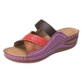 thumbnail image 1 of Pompotops Sandales Décontractées d'Été pour Femmes Dames Couture Souples Plage Extérieur Vacances Chaussures, 1 of 9