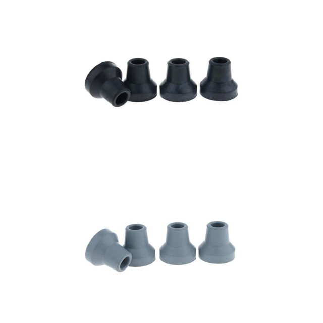 8 Pcs Rubber Skid Resistant Cane Tips Crutchs Pads s Replacement Tip Bottom Ends,Heavy Duty( Gray)