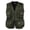 Army Green, variant on Mens Vest Jacket Mens Gilet Waistcoat Multi Pocket Fishing Hunting Hiking Vest Waistcoat Jacket
