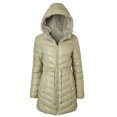 thumbnail image 1 of Sportoli Womens Winter Coat Reversible Faux Fur Lined Quilted Puffer Jacket - Sage (Small), 1 of 7