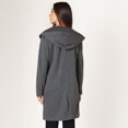 thumbnail image 2 of Devoted trench-coat à manches longues et capuche, 2 of 2
