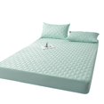 thumbnail image 1 of Reusable Mattress Protector Mattress Protector Waterproof Dustproof Breathable Soft Elastic Band Anti-slip Full Coverage Children Elderly Mattress Pad, 1 of 1