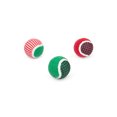 thumbnail image 4 of One Paw, Candy Cane Holiday Tennis Ball Set, Dog Toy, Festive Fetch Fun, Nylon, 4 of 4