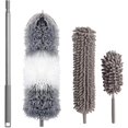 thumbnail image 1 of Bendable Head Microfiber Dusters for Household Cleaning, Scratch-resistant Soft Rubber Tip Ensures Safe Use, 1 of 7