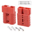 thumbnail image 2 of Unique Bargains 6 Gauge Battery Quick Connect Disconnect 50A Wire Connector for Winch Auto Car Trailer Driver Red, 2pcs, 2 of 5