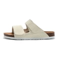 thumbnail image 1 of Mens Cork Sandals Suede Leather Slip on Outdoor Slippers with Adjustable Buckle, 1 of 12