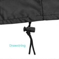 thumbnail image 4 of Outdoors Lawn Mower Cover - Heavy Duty Polyester Oxford Waterproof, UV Protection Universal Fit with Drawstring & Cover Storage Bag, Black, 4 of 5