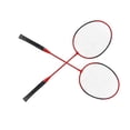 thumbnail image 1 of Raquette de Badminton, Raquette de Badminton Sportive Robuste à Haute Dureté Offensive Légère avec Sac de Rangement pour l'Extérieur Rouge,Bleu, 1 of 7