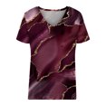 thumbnail image 5 of T-shirt Décontracté à Manches Courtes et Col en V pour Femmes, 5 of 5
